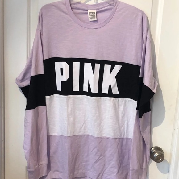 NWT VS PINK EXTRA LARGE LS CAMPUS TEE - Picture 4 of 4